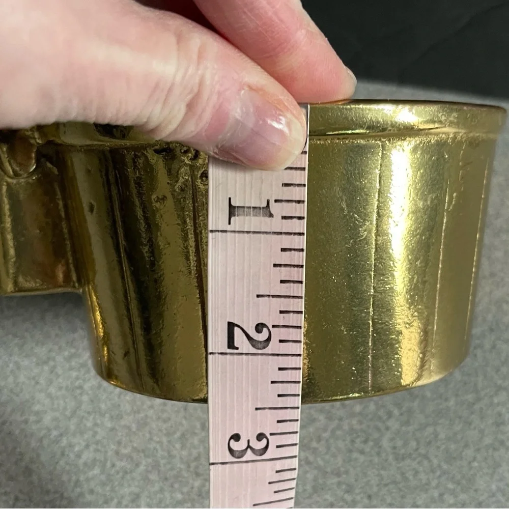 Vintage Solid Brass Water Pump & Barrel Planter 2pc - Picture 12 of 15